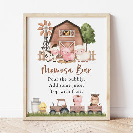 Poster Farm Animals, Cute Animals, Brown Barn, Momosa Bar