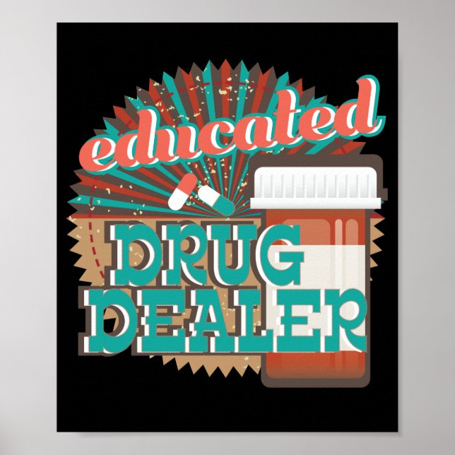 Poster Farmacêutica Funny Pharmacy Tech Gift (Frente)