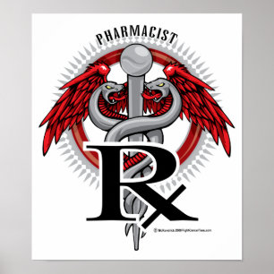 Poster Farmacêutico Caduceus