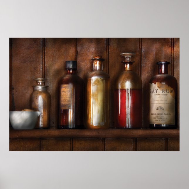 Poster Farmacêutico - Elixires Médicos (Frente)