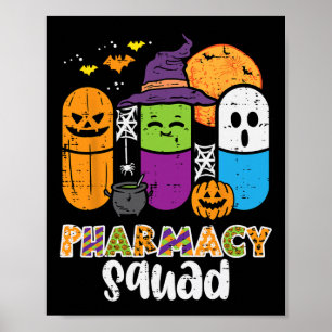 Poster Farmacêutico Farmacêutico de Farmácia do Halloween