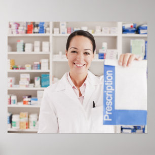 Poster Farmacêutico que guardara a prescrição na farm