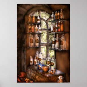 Poster Farmacêutico - Várias Poções