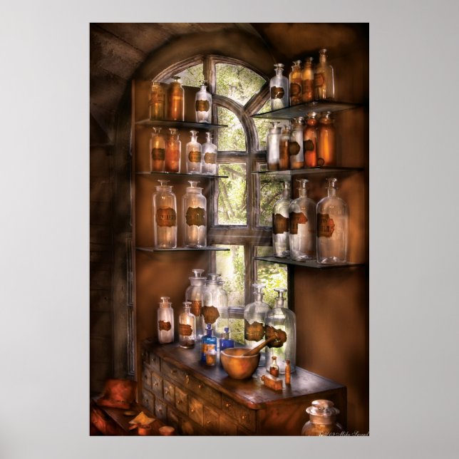 Poster Farmacêutico - Várias Poções (Frente)