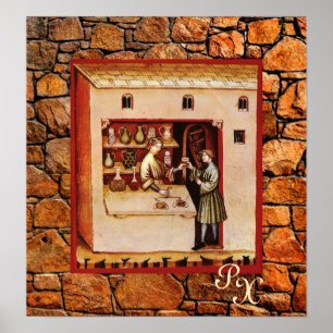 Póster FARMÁCIA ANTIGA, farmacêutico, medicina, drograr