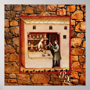 Póster FARMACIA ANTIQUICA,Farmacêutico,Medicamento,Drugst