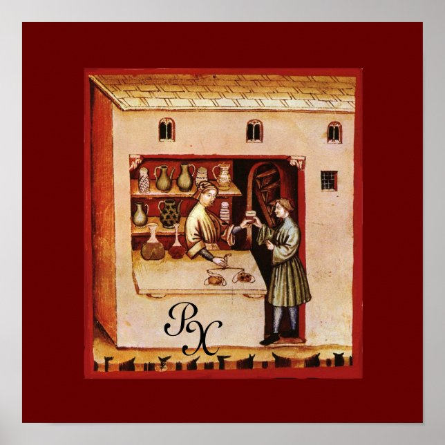 Póster FARMACIA ANTIQUICA, Farmacêutico, Medicamento, Fár (Frente)