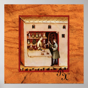 Póster FARMACIA ANTIQUICA, Farmacêutico, Medicamento, Fár
