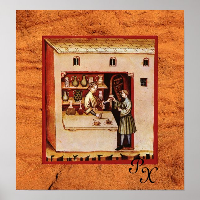 Póster FARMACIA ANTIQUICA, Farmacêutico, Medicamento, Fár (Frente)