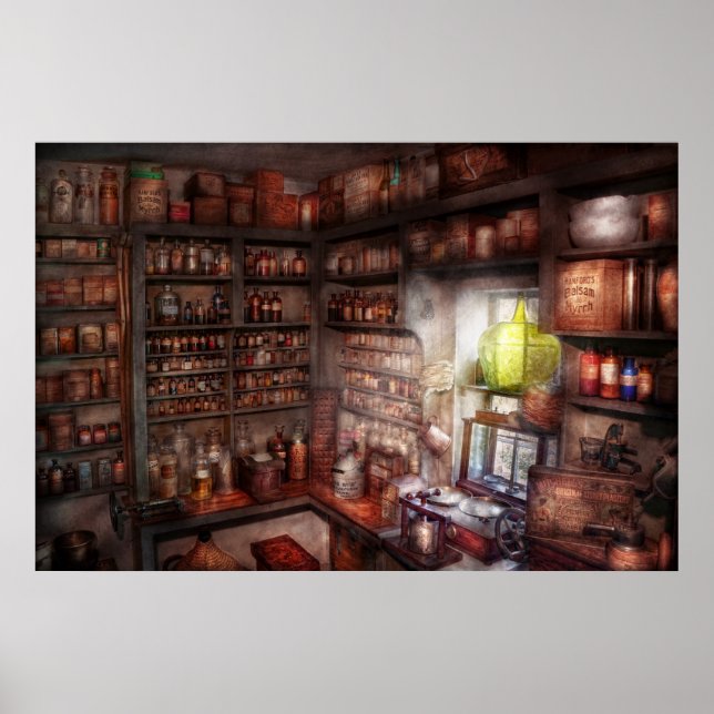 Póster Farmácia - Equipamento - Estudo de Merlin (Frente)