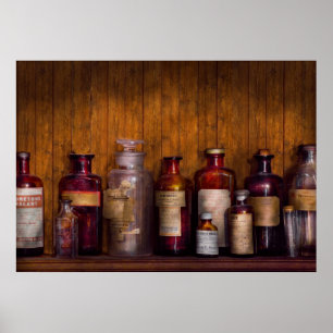 Poster Farmácia - Linhagem, Lozengas e Antissépticos