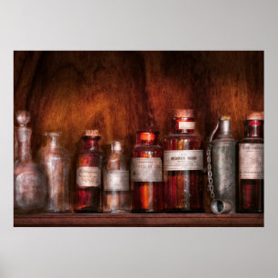 Poster Farmácia - Líquidos de Rico do farmacêutico