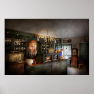 Póster Farmácia - preparações da manhã