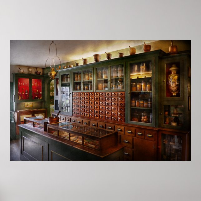 Póster Farmácia - Vou sair daqui a um minuto (Frente)