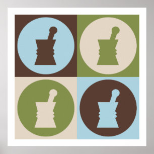 Poster Farmacologia de pop Art