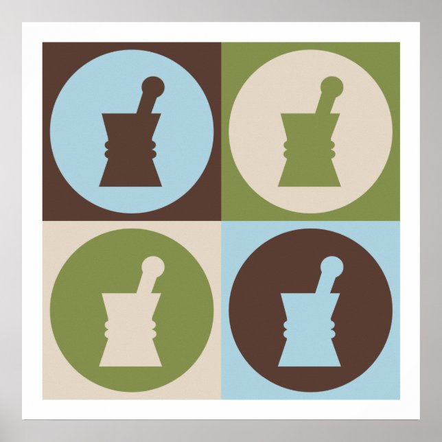 Poster Farmacologia de pop Art (Frente)