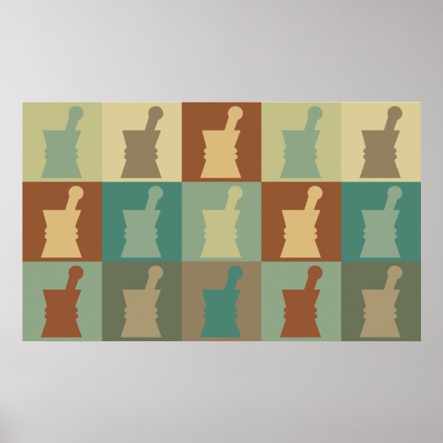 Póster Farmacologia Pop Art (Frente)