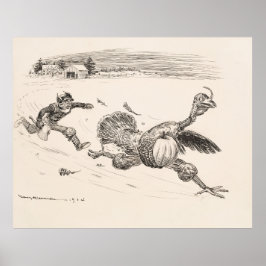 Poster Farmer perseguindo a Turquia - William Walker