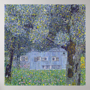 Poster Farmhouse, Gustav Klimt