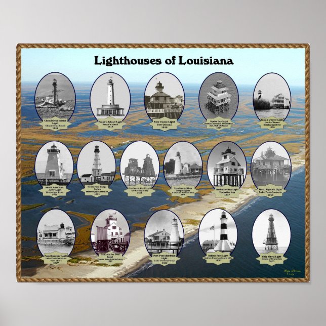 Poster Faróis da Louisiana (Frente)