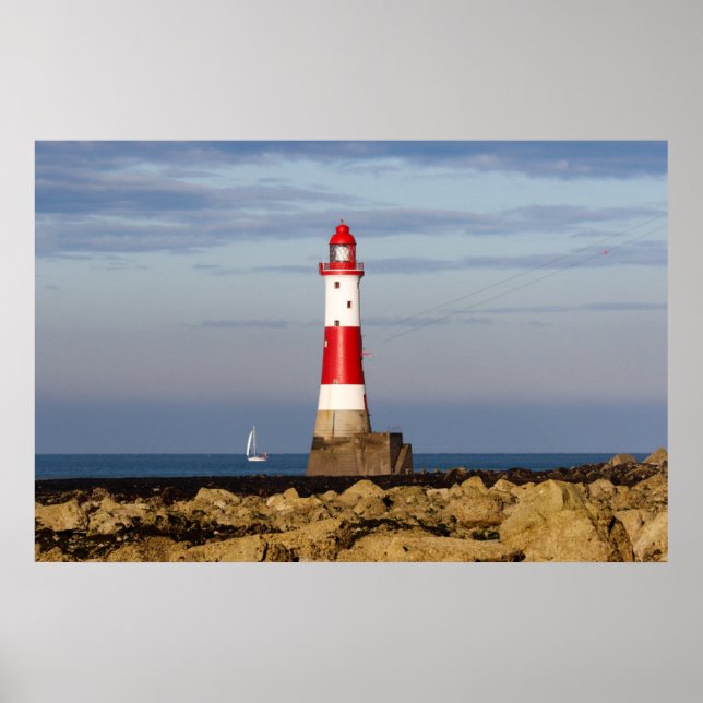 Poster Faróis | Farol de Beachy Head Inglaterra (Frente)