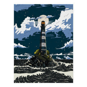 Póster Farol à Noite