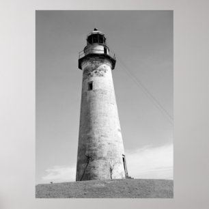 Póster Farol abandonado, porto Isabel, Texas, 1942