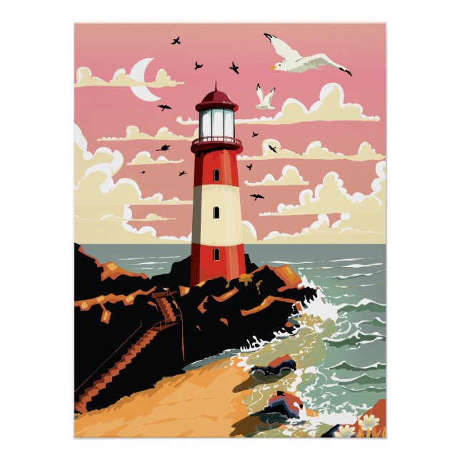 Póster Farol Antigo (Frente)