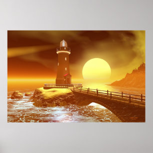 Poster Farol chave de Elliot - tempestade entrante