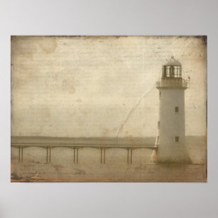 Póster Farol com Textura
