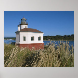 Poster Farol Coquille River, Oregon, EUA