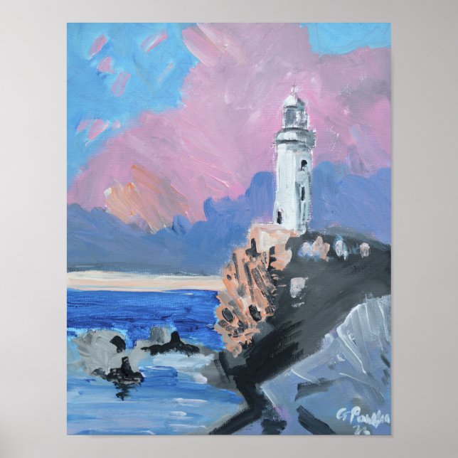 Poster Farol Costeiro Atmosférico (Frente)