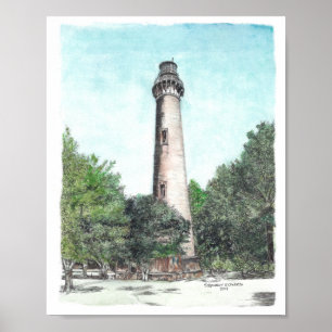 Poster Farol Currituck Beach