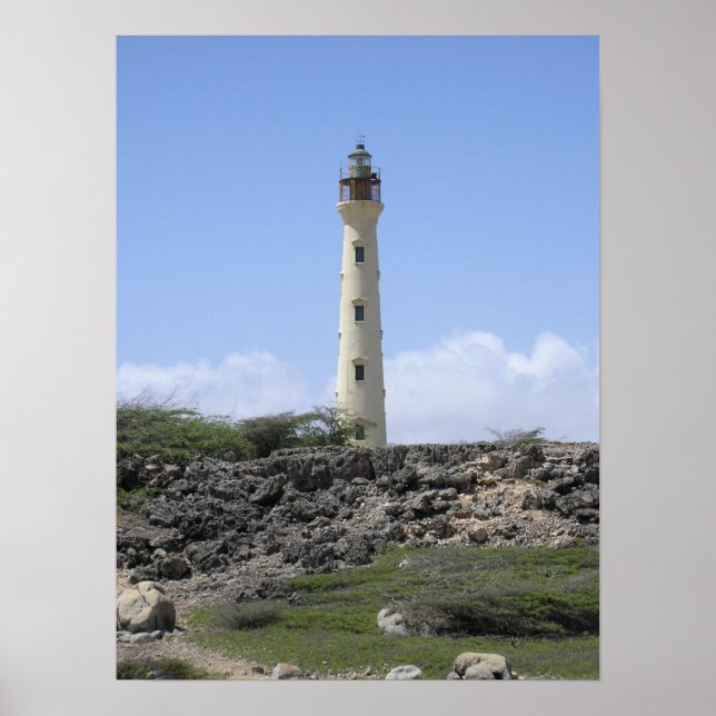 Póster Farol da Califórnia em Aruba (Frente)