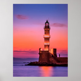 Poster Farol da Grécia à Noite