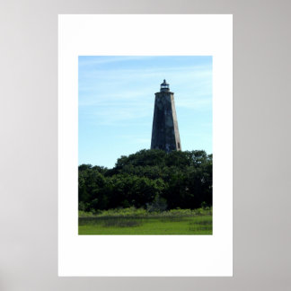 Poster Farol da Ilha Bald Head