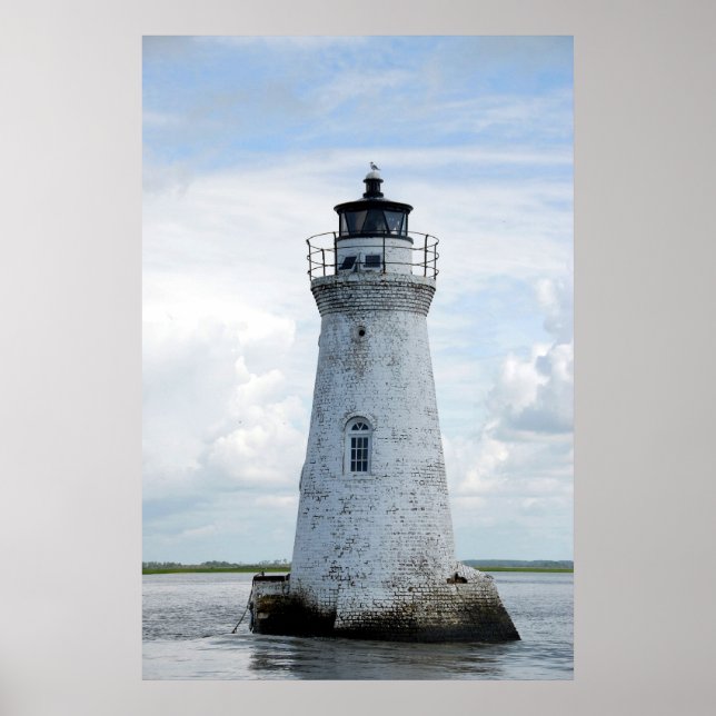 Póster Farol da Ilha Cockspur (Frente)