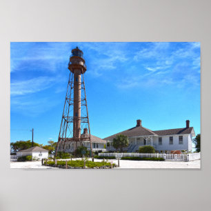 Poster Farol da ilha de Sanibel