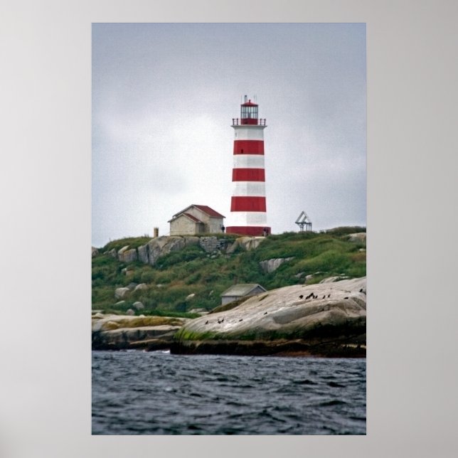 Poster Farol da Ilha Sambro (Frente)