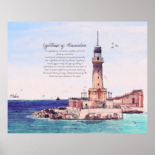 Poster Farol de Alexandria (Frente)
