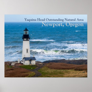 Poster Farol de Área Natural Pendente Cabeça de Yaquina