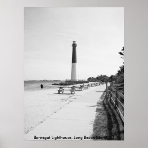 Poster Farol de Barnegat, ilha de Long Beach