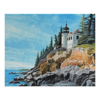 Póster Farol de Bass Harbor