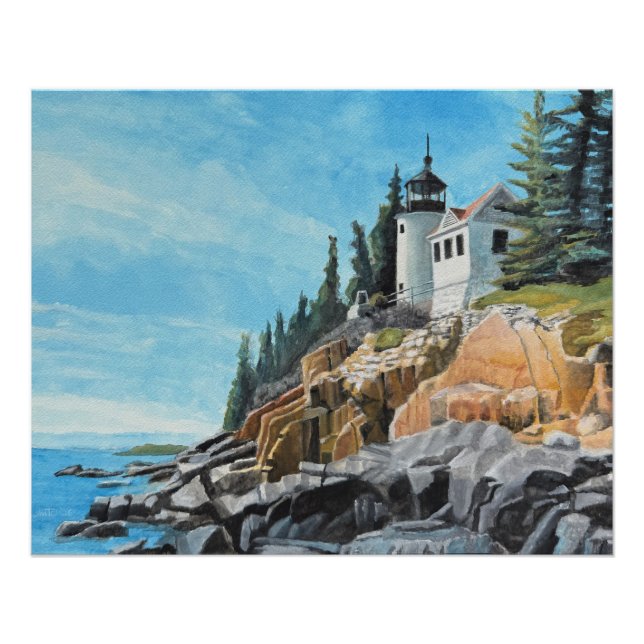 Póster Farol de Bass Harbor (Frente)