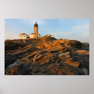 Póster Farol de Beavertail Jamestown Rhode Island