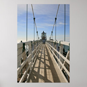Poster Farol de Bonita do ponto, San Fransisco, cor
