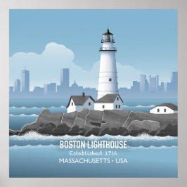 Poster Farol de Boston