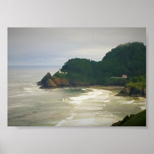 Póster Farol de Cabeça Heceta, OU