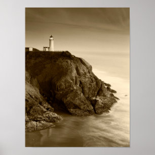 Póster Farol de Cabeça Norte  Fort Canby State Park, WA