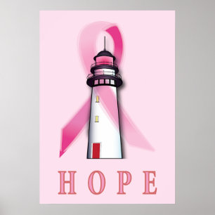 Poster Farol de Cancer da Mama de Esperança